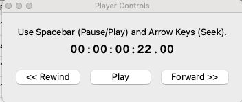 Playerer controller window