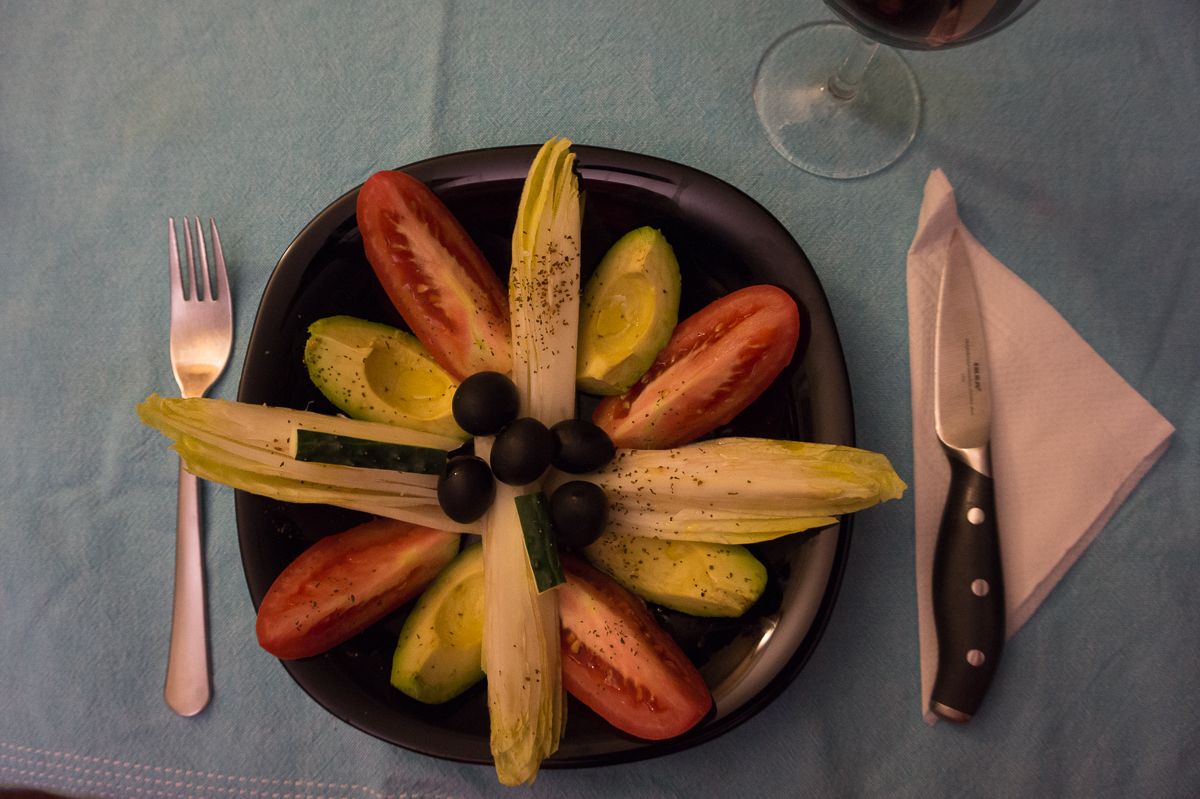 Ensalada reloj